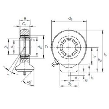 plain bushings bearings GK 20 DO INA