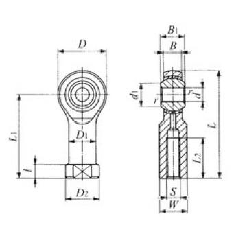 plain bearing lubrication PHSB 16 IKO