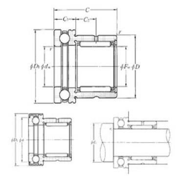 Complex Bearings NKX45Z NTN