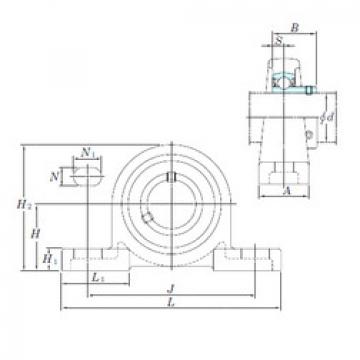 Bearing housed units BLP201-8 KOYO