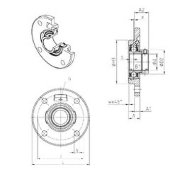 Bearing housed units ESFCE201 SNR