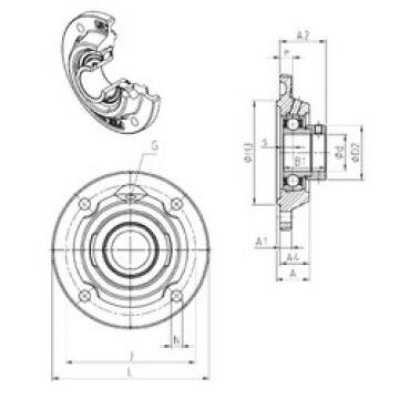 Bearing housed units ESFEE205 SNR