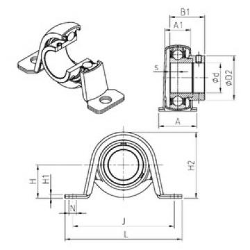 Bearing housed units ESPP201 SNR