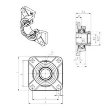 Bearing housed units EXF203 SNR