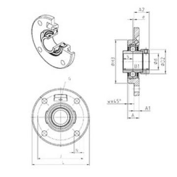 Bearing housed units EXFCE202 SNR