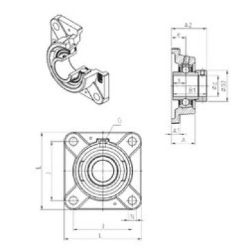 Bearing housed units EXFE203 SNR