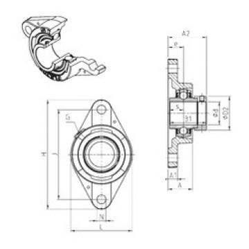 Bearing housed units EXFLE202 SNR