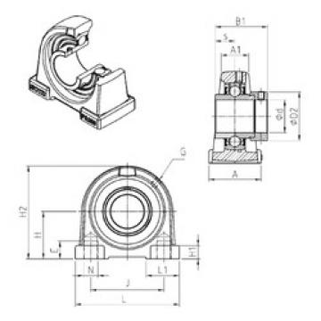 Bearing housed units EXPA203 SNR