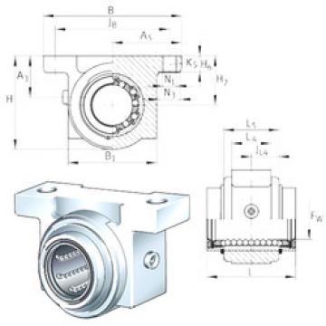 Bearing housed units KGB12-PP-AS INA