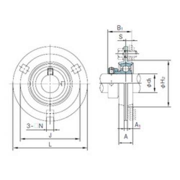 Bearing housed units KHPF202A NACHI