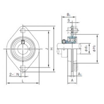 Bearing housed units KHPFL205A NACHI