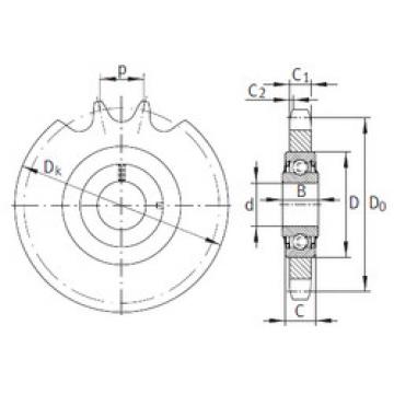 Bearing housed units KSR16-L0-08-10-18-16 INA