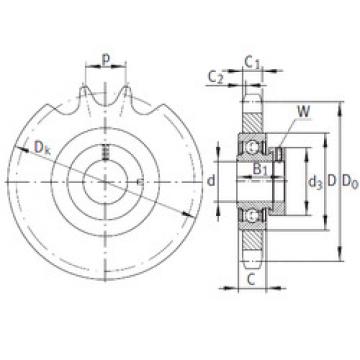 Bearing housed units KSR15-B0-08-10-16-08 INA