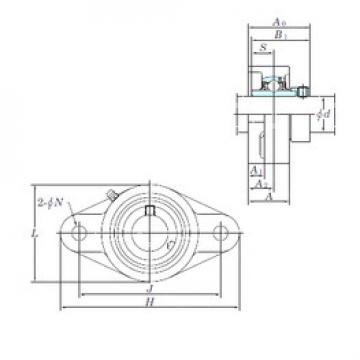 Bearing housed units NANFL204 KOYO