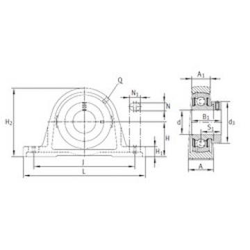 Bearing housed units PASE20-N INA