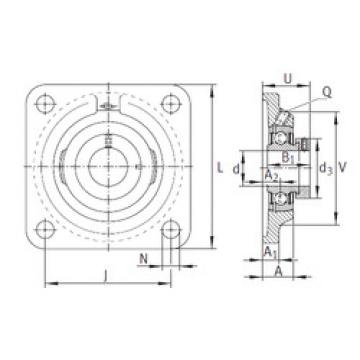 Bearing housed units PCF20 INA