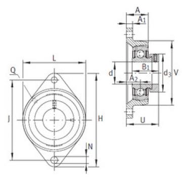 Bearing housed units PCFT17 INA