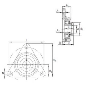 Bearing housed units PCFTR15 INA