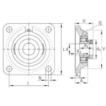 Bearing housed units PCJ1-1/4-206 INA