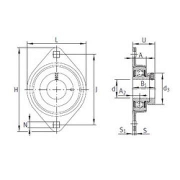 Bearing housed units PCSLT20 INA