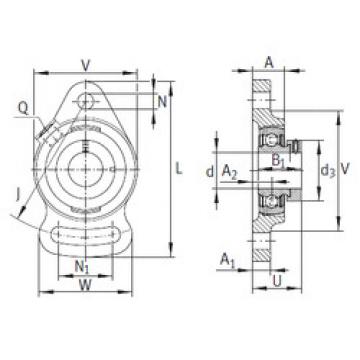 Bearing housed units PSFT25 INA