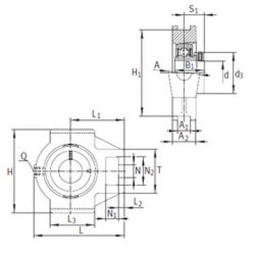 Bearing housed units PTUE35 INA