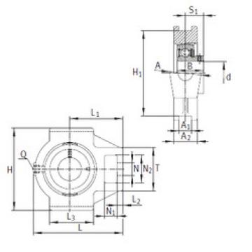 Bearing housed units PTUEY25 INA