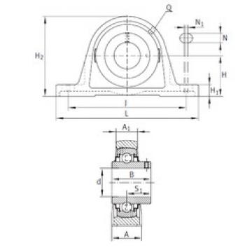 Bearing housed units RAKY1-1/8 INA