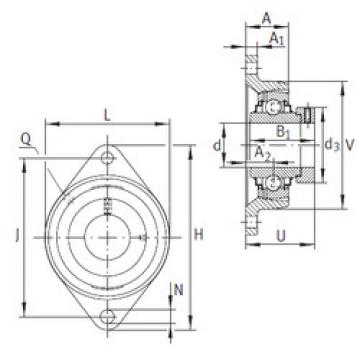 Bearing housed units RCJT20-N-FA125 INA