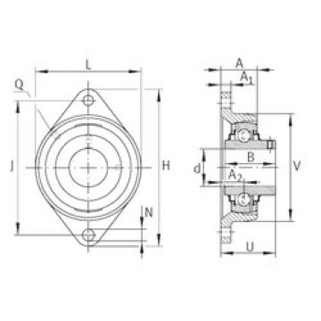 Bearing housed units RCJTY1-1/4-206 INA