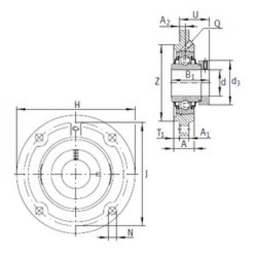 Bearing housed units RFE35 INA