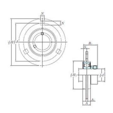 Bearing housed units SAPF201-8 KOYO