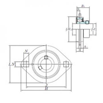 Bearing housed units SAPFL205-16 KOYO