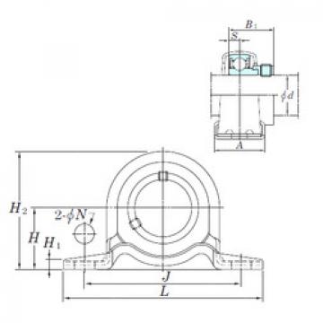 Bearing housed units SAPP204 KOYO