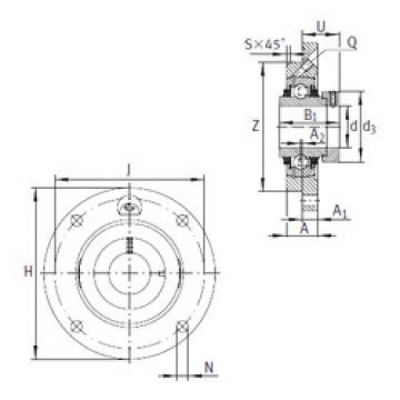 Bearing housed units TME45 INA