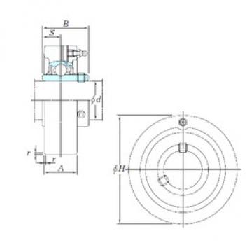 Bearing housed units UCC201-8 KOYO