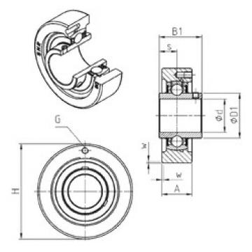 Bearing housed units UCC208 SNR