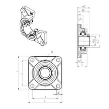 Bearing housed units UCF205 SNR