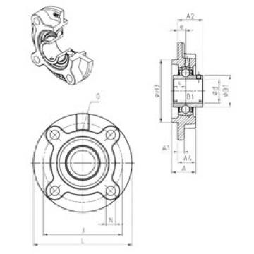 Bearing housed units UCFC202 SNR