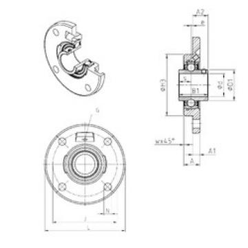 Bearing housed units UCFCE203 SNR