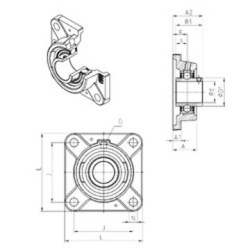 Bearing housed units UCFE201 SNR