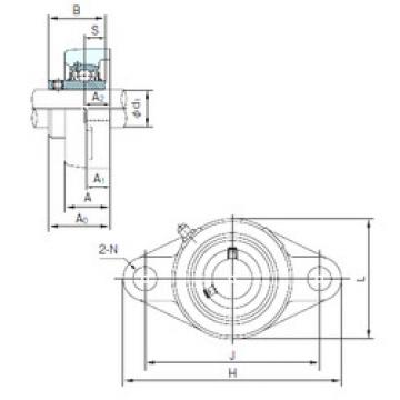 Bearing housed units UCFL204 NACHI