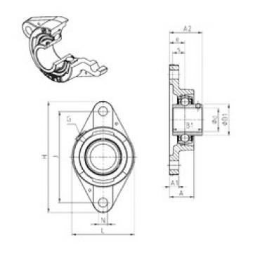 Bearing housed units UCFLE204 SNR