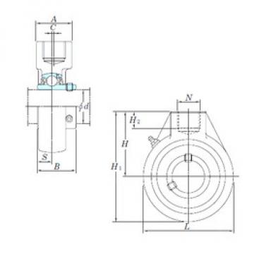 Bearing housed units UCHA205-16 KOYO