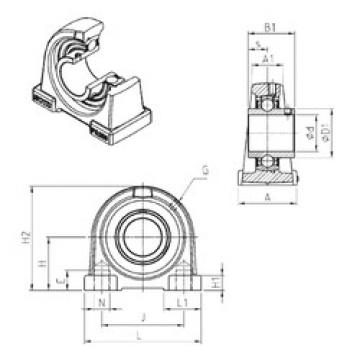 Bearing housed units UCPA211 SNR