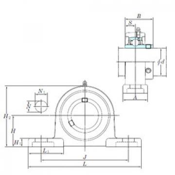 Bearing housed units UCSP207H1S6 KOYO