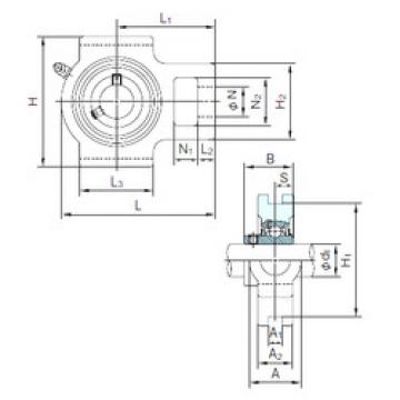 Bearing housed units UCT206 NACHI