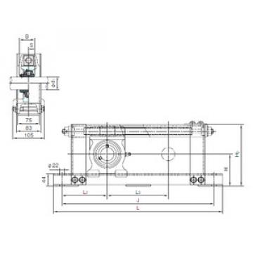 Bearing housed units UCTU208+WU900 NACHI