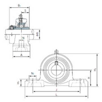 Bearing housed units UGP210 NACHI