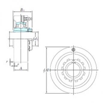 Bearing housed units UKC212 KOYO